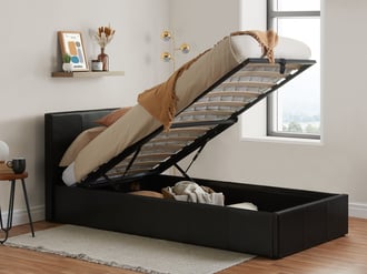 Single ottoman deals bed sale