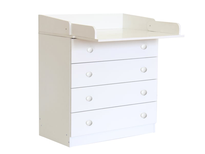 Baby 4 Drawer Unit 1580 With Changing Board and Storage - image 1