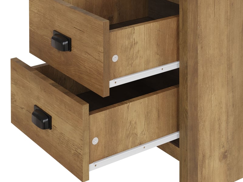 Boston 2 Drawer Bedside Table - image 4