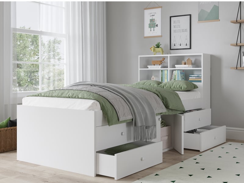 Captain's Cabin Bed with bookcase headboard - image 1