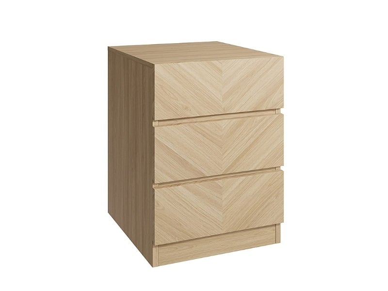 Catania 3 Drawer Bedside - image 1
