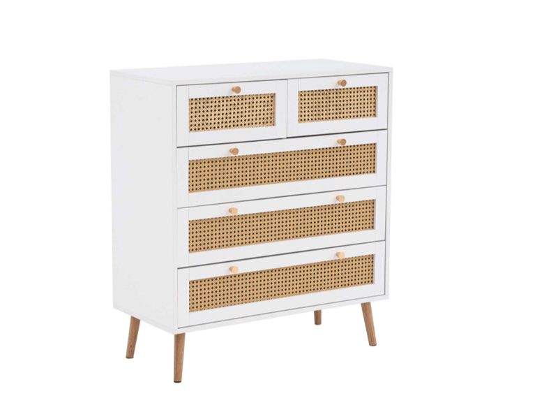 Croxley 5 Drawer Rattan Chest - image 5