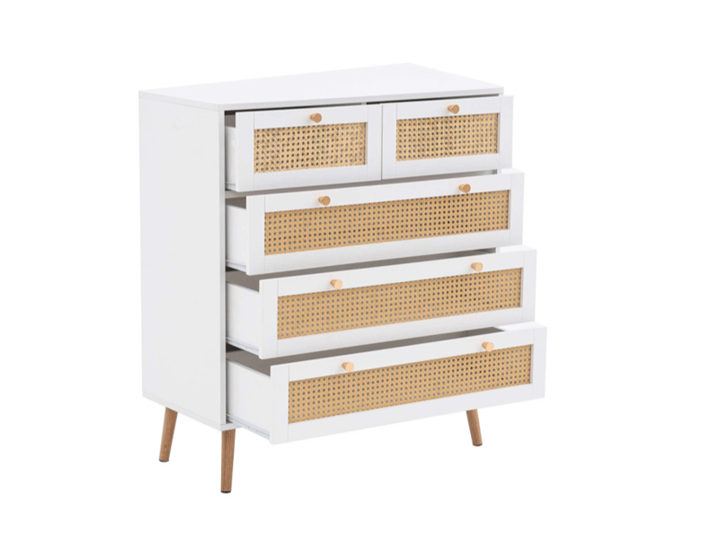 Croxley 5 Drawer Rattan Chest - image 6