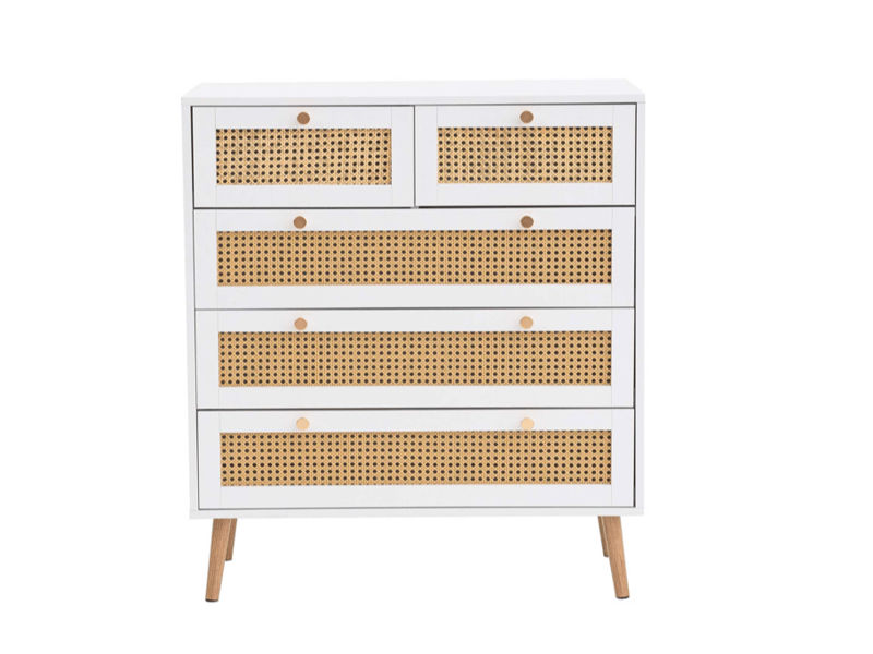 Croxley 5 Drawer Rattan Chest - image 7
