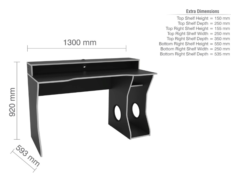 Enzo Gaming Computer Desk - image 4