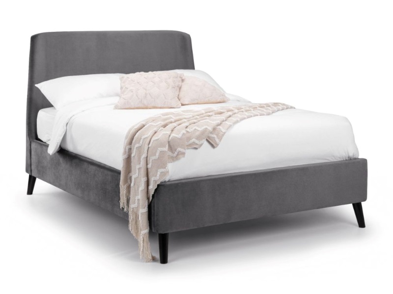 Frida Curved Velvet Bed - image 2