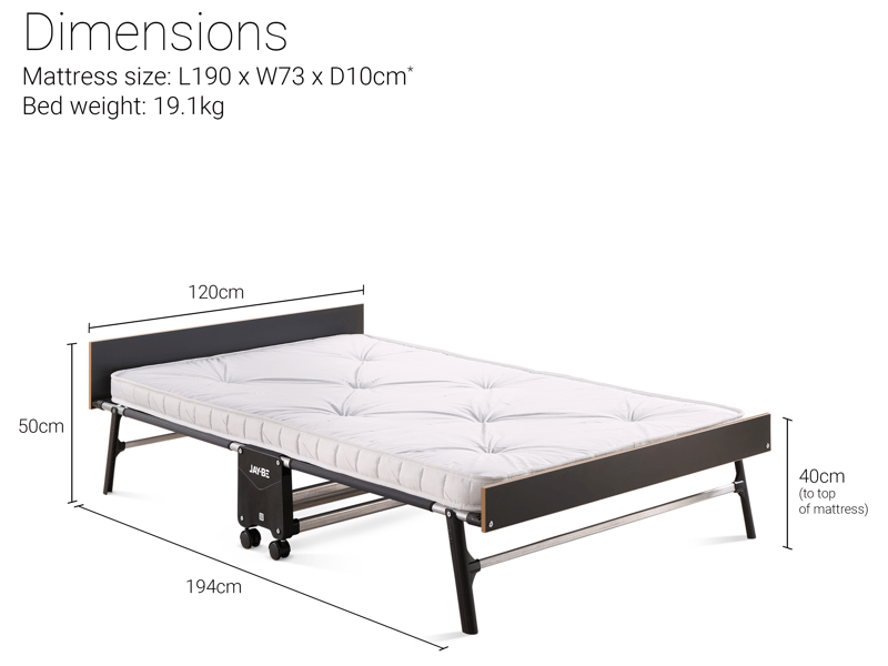 GP120 Grand Folding Bed with e-Pocket Tufted Mattress - image 13