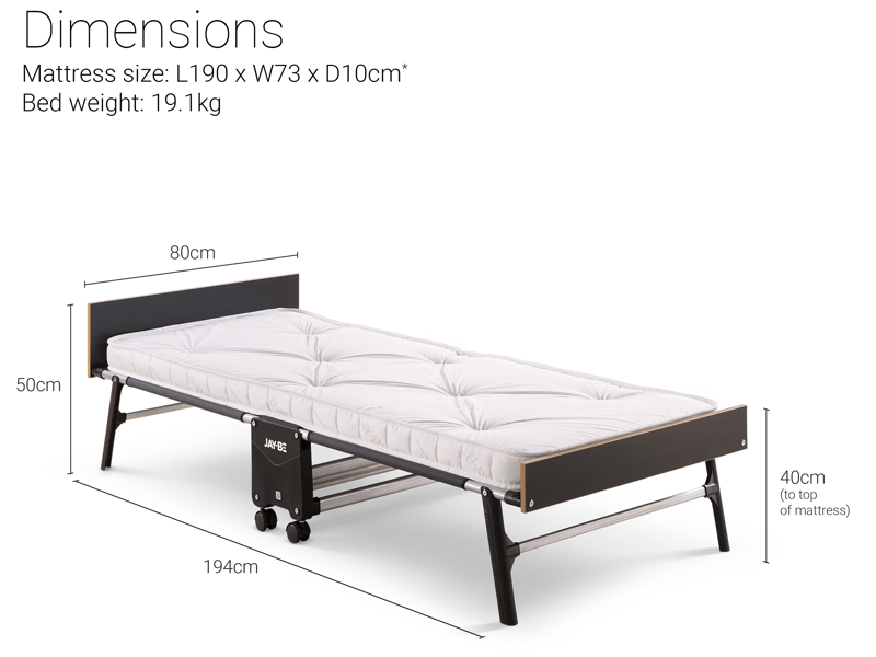 GP80 Grand Folding Bed with e-Pocket Tufted Mattress - image 12