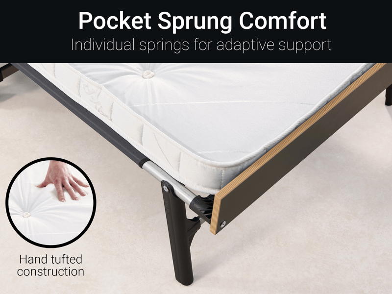 GP80 Grand Folding Bed with e-Pocket Tufted Mattress - image 5