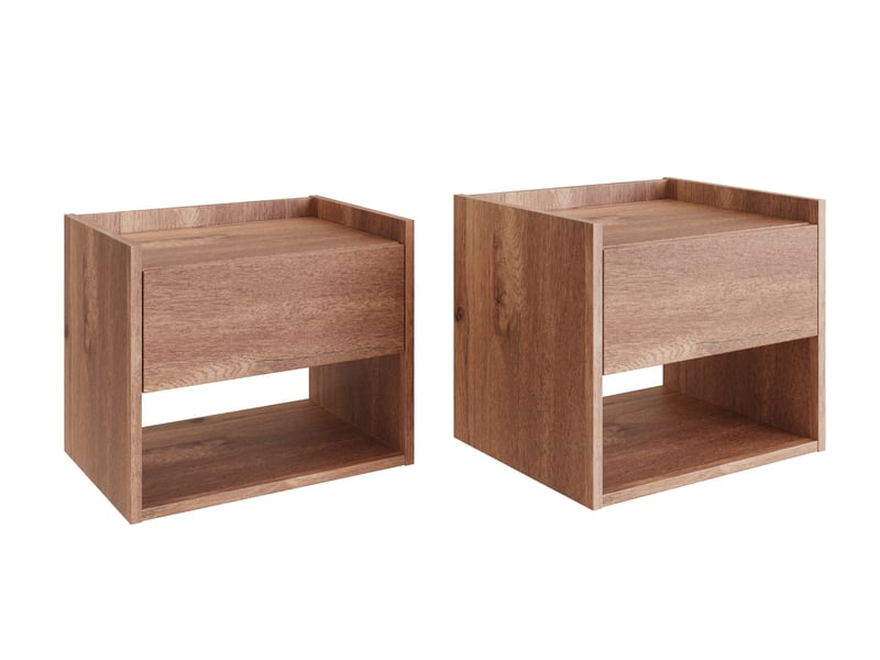 Harmony Wall Mounted Bedside Tables (Pair) - image 3