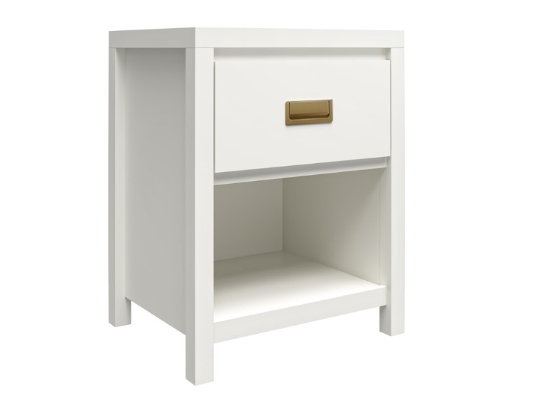 Haven 1DRW Nightstand White and Gold - image 1