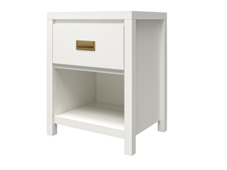 Haven 1DRW Nightstand White and Gold - image 3