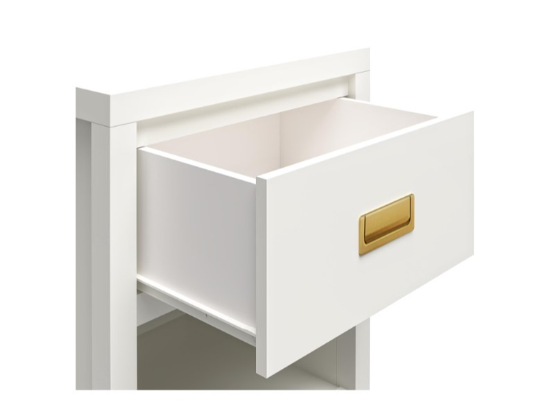 Haven 1DRW Nightstand White and Gold - image 4