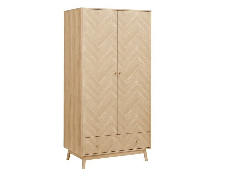 Herringford 2 Door 1 Drawer Wardrobe - image 6