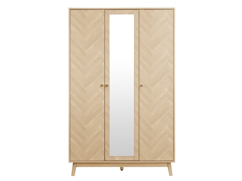 Herringford 3 Door Wardrobe with Mirror - image 8