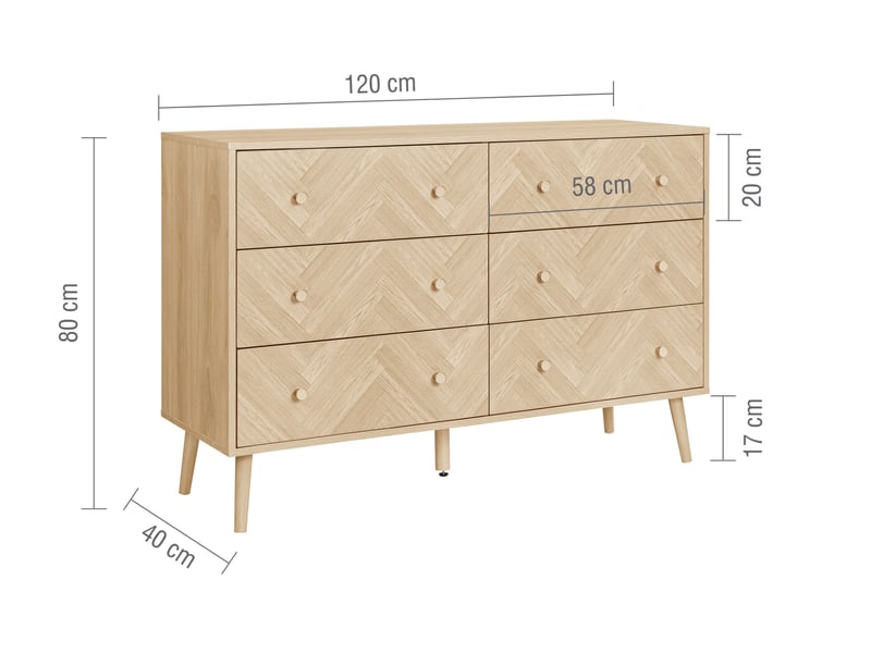 Herringford 6 Drawer Chest - image 10