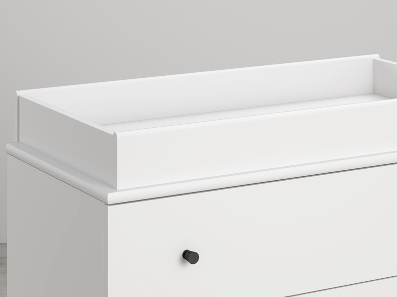 Lark Urban 3DRW Dresser with Topper White - image 6