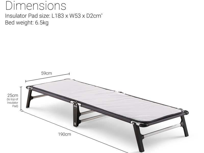 LE59 Lite Folding Bed with e-Fibre Insulator Pad - image 10