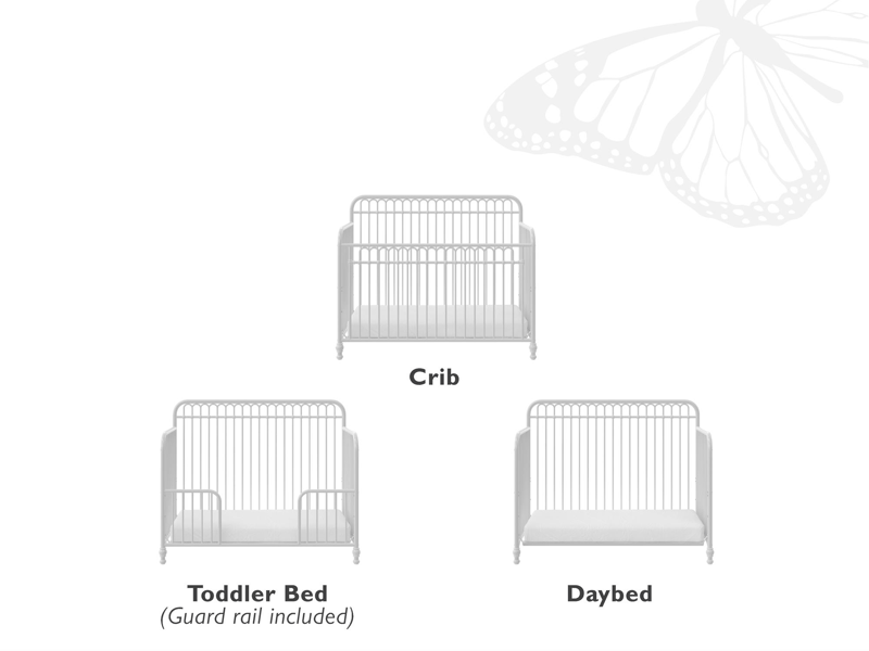 Monarch Hill Ivy 3-in-1 Metal Convertible Crib - image 8