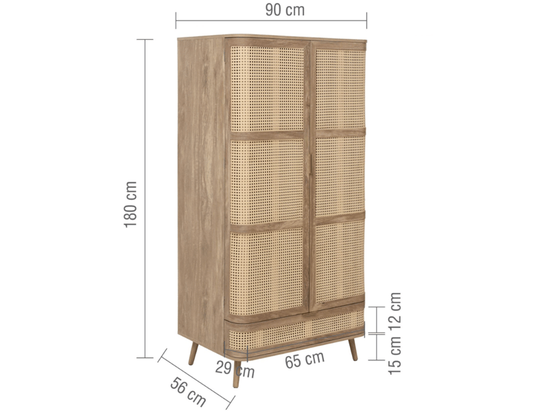 Noah 2 Door Wardrobe - image 15