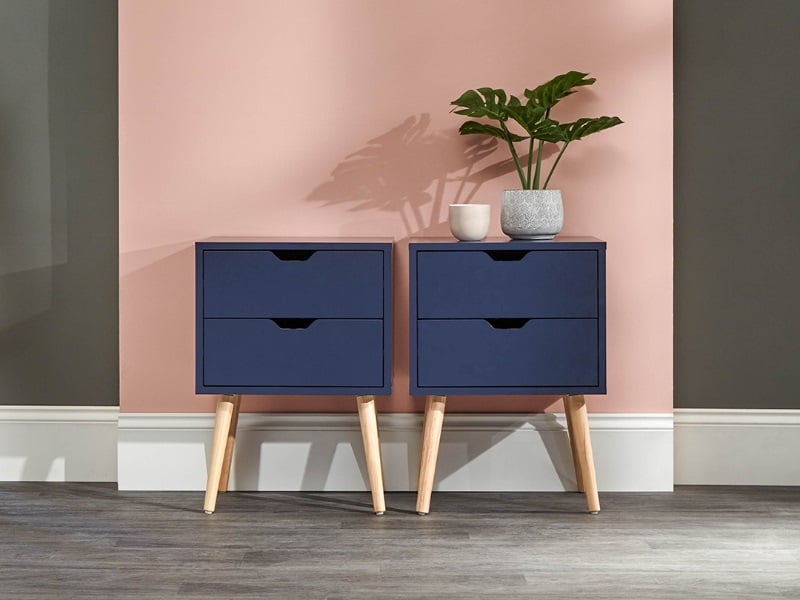 Nyborg 2 Drawer Bedside (Single) - image 1