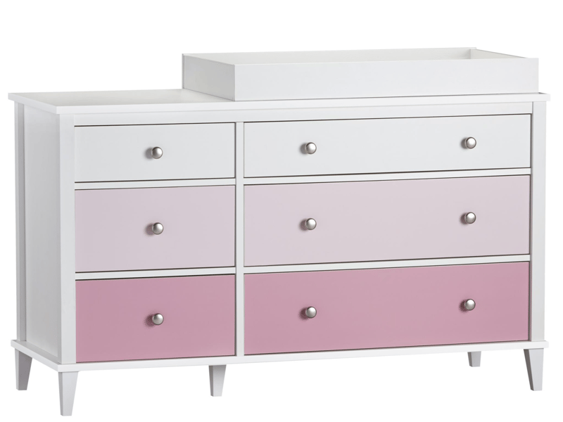 Poppy 6DRW Changing Table Pink - image 3