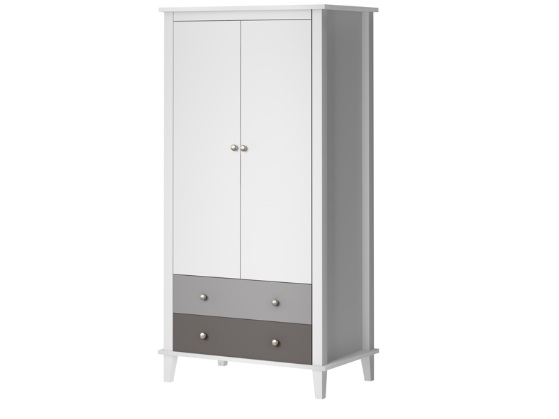 Poppy wardrobe White and Grey - image 1