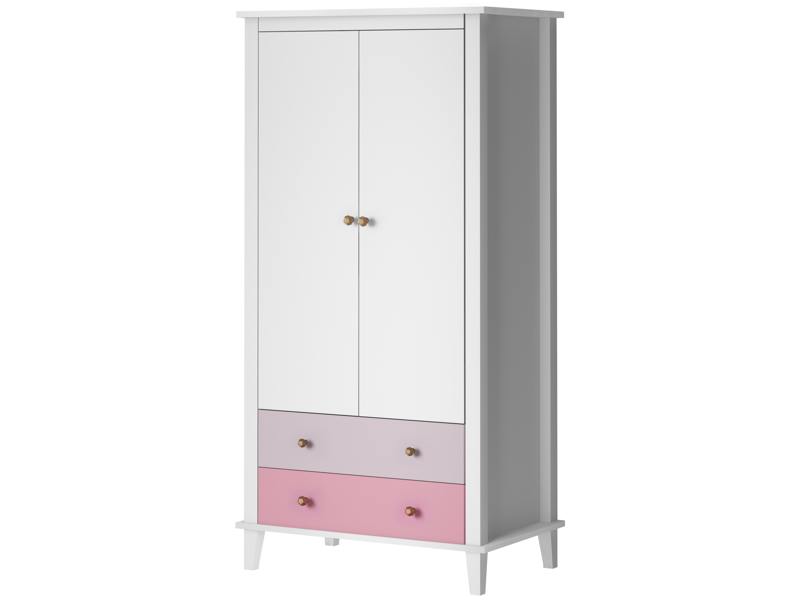 Poppy wardrobe White and Pink - image 1