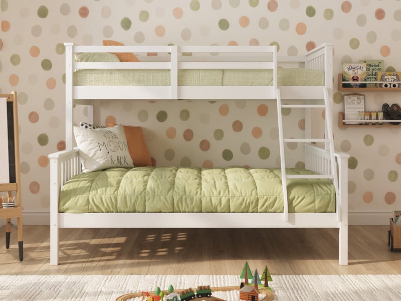 Traditional Solid Wood Triple Bunk Bed - image 2