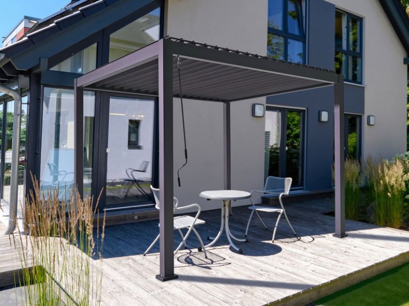 Nova Outdoor Living Proteus Aluminium Pergola - 3m Square at Mattressman