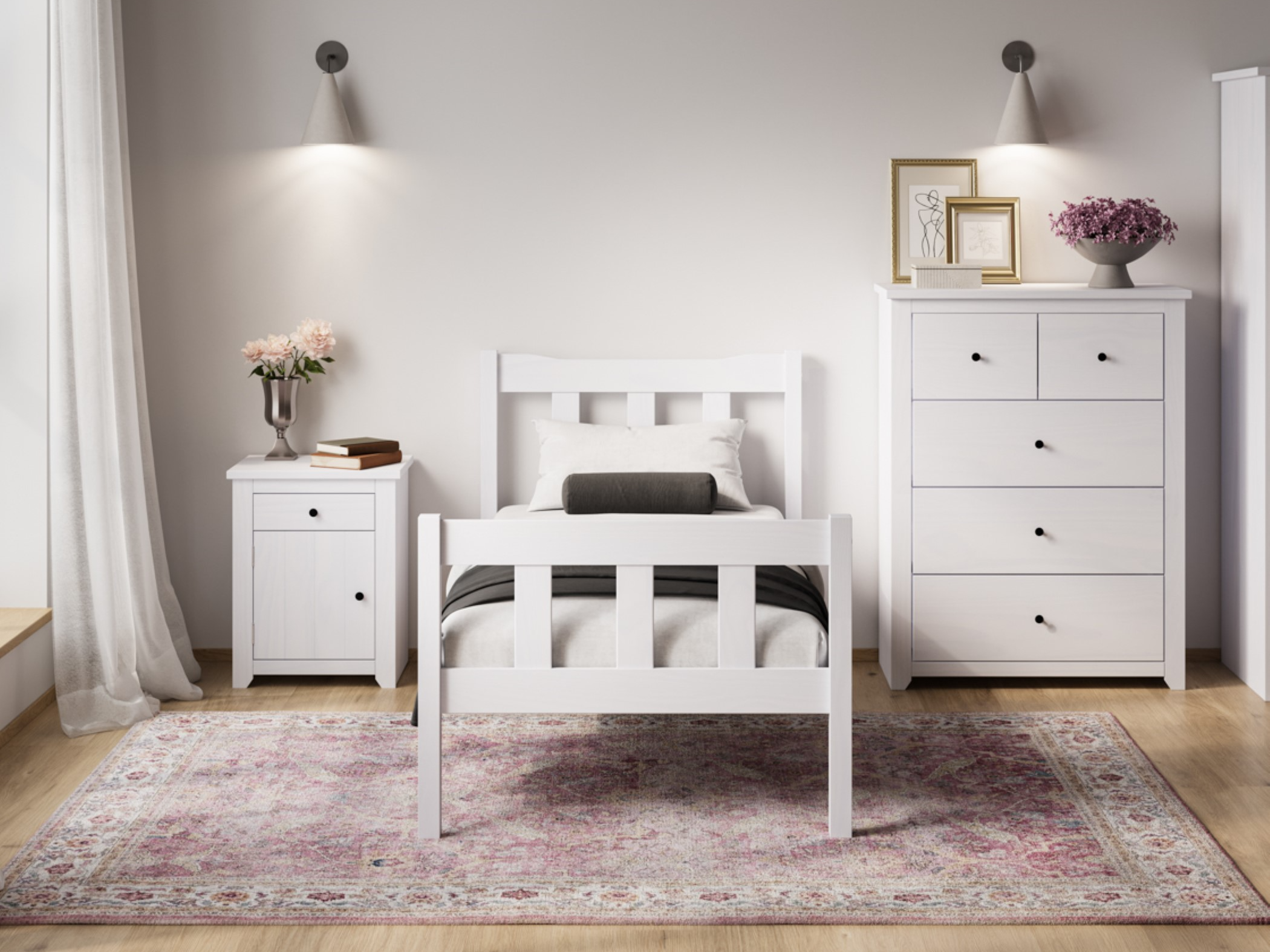 Click to view product details and reviews for Lpd Furniture Havana Single White Wooden Bed.