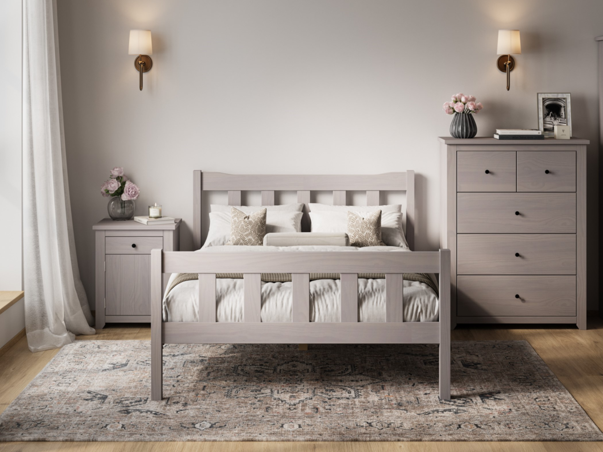 Click to view product details and reviews for Lpd Furniture Havana Double Grey Wooden Bed.